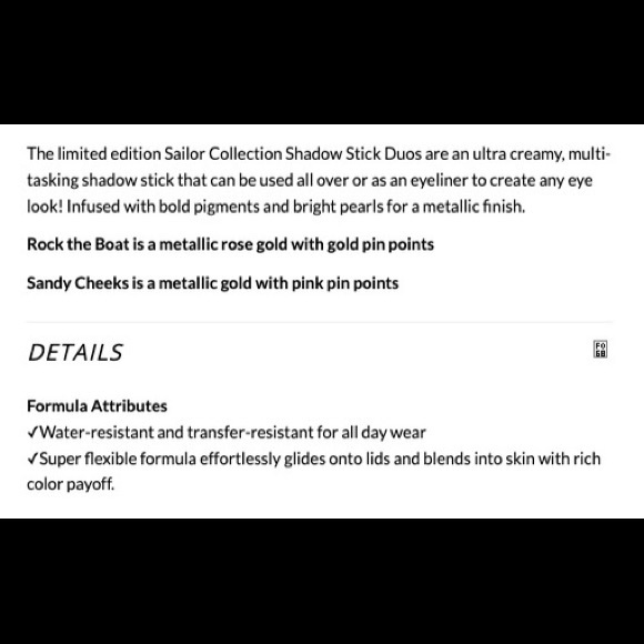 Kylie Cosmetics Sailor Collection - Shadow Stick - Picture 7 of 12